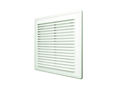52-1-210 Решетка вентиляционная с сеткой, разъемная, наклонные жалюзи, 208х208мм, (2121P),  ERA (Россия)