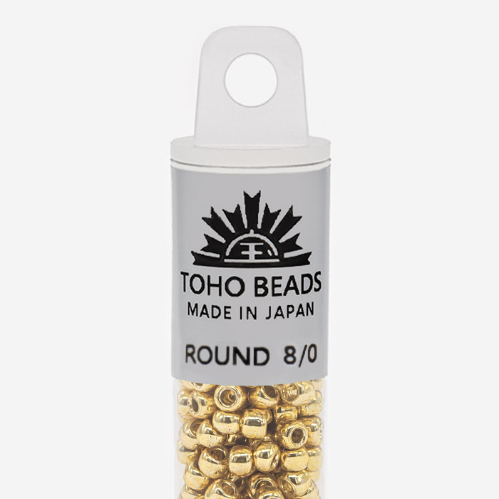 Японский бисер TOHO Round 8/0 (№PF557), непрозрачный глянцевый с металлическим блеском
