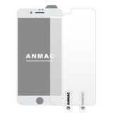 Защитное стекло 3D на весь экран 9H ANMAC + пленка задняя для iPhone 7 / 8 / SE 2020 / SE 2022 (Матовое с сеточкой) (Белая рамка)