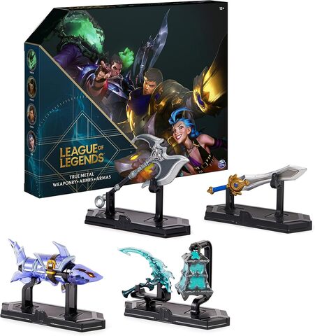 Набор оружие металлическое Джинкс Дариус Треш Гарен League of Legends Spin Master