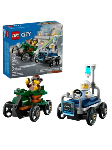 Конструктор Сity 60459 Самолет против больничной койки