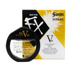 Sante FX V Plus капли для глаз с витаминами + B6 | От покраснения и усталости, охлаждающие | Золотые Японские