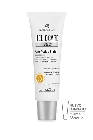 Крем-флюид солнцезащитный антивозрастной Cantabria Labs Heliocare 360' Age Active Fluid Sunscreen SPF50+ 50 мл