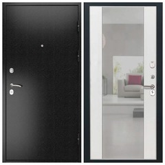 Купить Входная дверь L 3B - Алиса ПВХ ясень белый с зеркалом