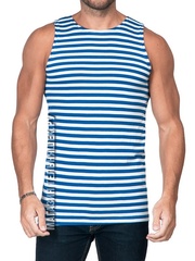 Купить майку ВДВ - Магазин тельняшек.ру 8-800-700-93-18Майка-тельняшка ВДВ (голубая полоса) ГОСТ МИНОБОРОНЫ в Магазине тельняшек