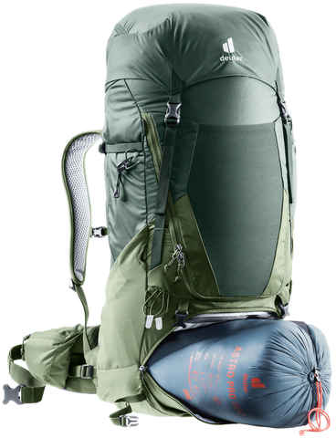 Картинка рюкзак туристический Deuter Futura Air Trek 50+10 ivy-khaki - 3