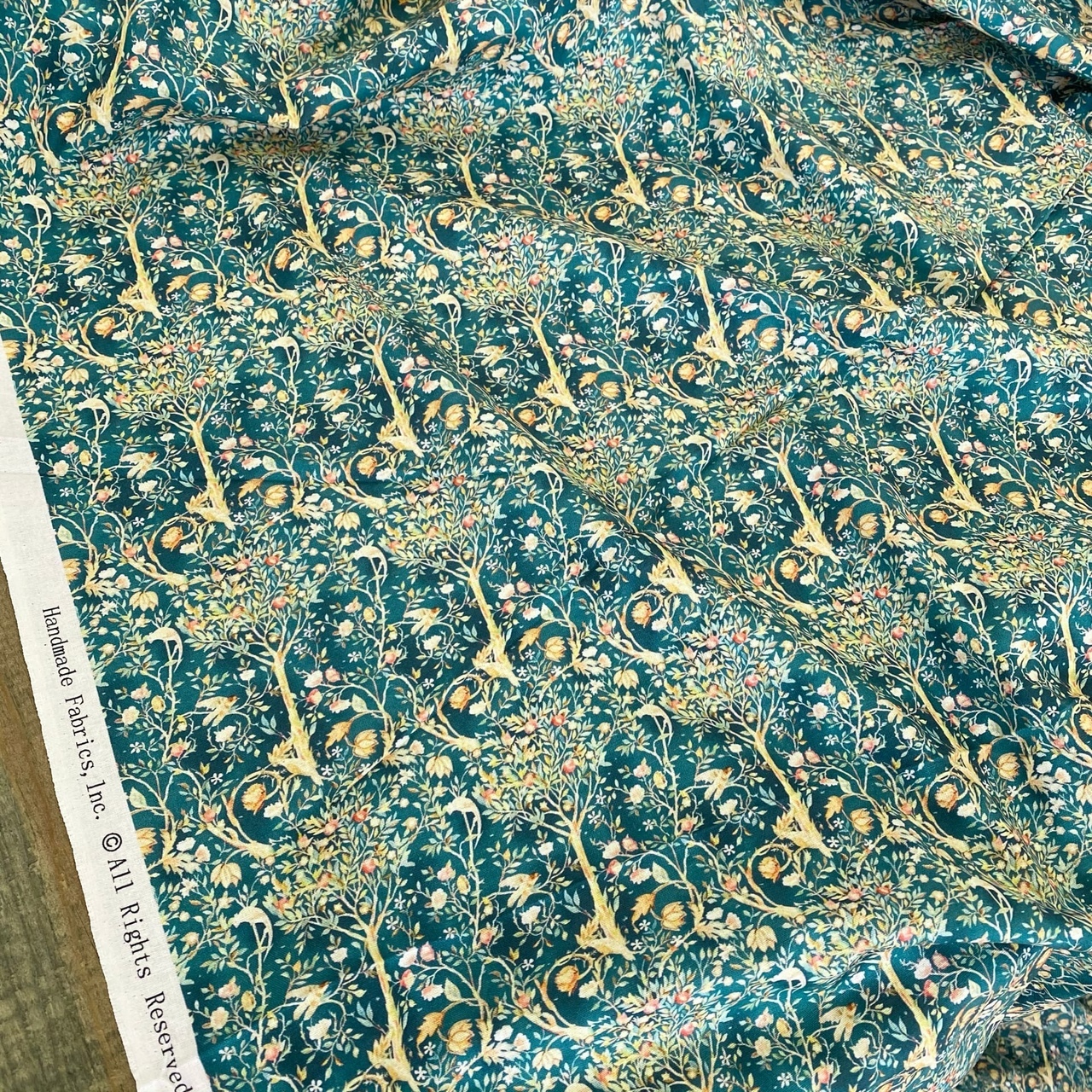 ДЕРЕВО, по мотивам рисунков Уильяма Морриса, 100% хлопок Handmade ...