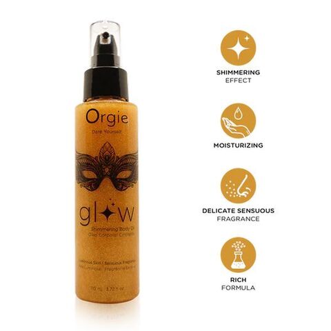 Orgie Glow Shimmerg Body Oil, 110ml Мерцающий хайлайтер масло для тела