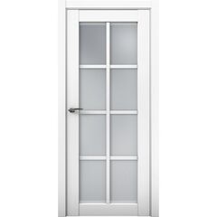 Купить Межкомнатная дверь эмалит Co 22 Кобальт аляска стекло сатинат