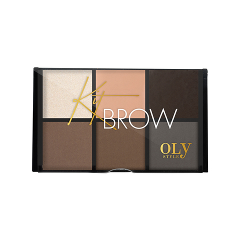 OLYSTYLE Набор для бровей Kit Brow тон 02 коричнево-серый