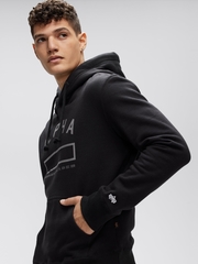 Толстовка Alpha Industries Property Hoodie (Черная)