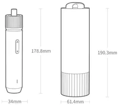 Аккумуляторная отвертка Xiaomi HOTO Straight Handle Electric Screwdriver QWLSD001 черный