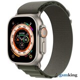 Apple Watch Ultra GPS + Cellular 49mm Titanium Case with Starlight Green Loop
