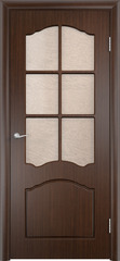 Межкомнатная дверь Тип С-10 / Цвет Венге / Тонированное стекло / Двери Верда