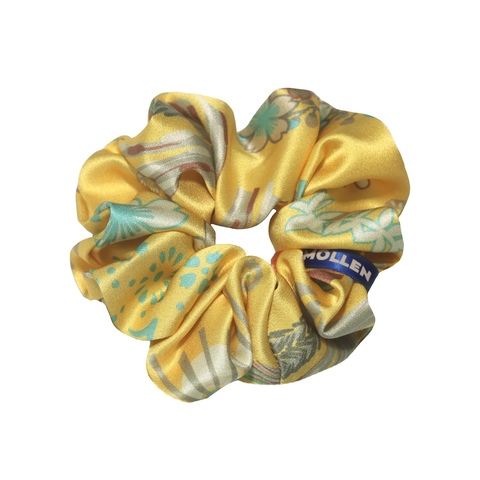 Шелковая резинка для волос Mollen волос Оммаж солнечно-желтая