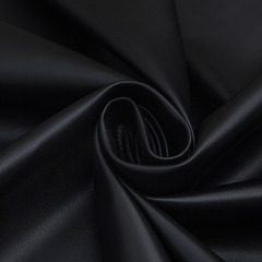 Кожа стрейч на замше, 320 гр/м2, 140 см, 100% ПУ, 100% полиэстер, чёрный