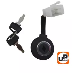 Замок зажигания UNITED PARTS универсальный, с ключом / 4 контакта (90-1041)