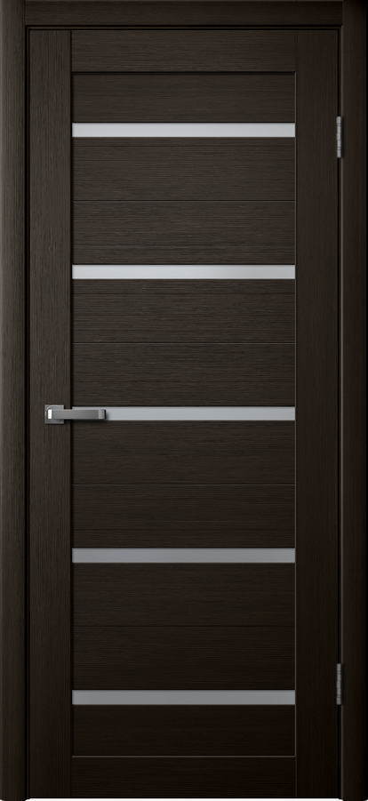 Дверь межкомнатная Двероникс 06Л, цвет мокко дуб, экошпон, стекло матовое