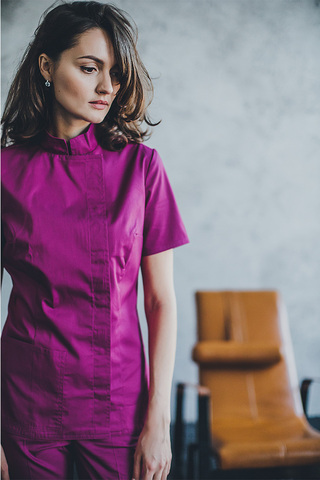 Блуза женская м212 сансара ежевика1900