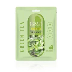 Тканевая маска с экстрактом зеленого чая JIGOTT Green Tea Real Ampoule Mask