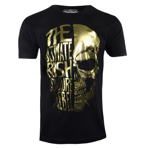 Футболка SAVAGE SKULL Gold Foil Rush Couture. Made in USA