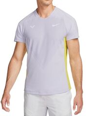 Футболка теннисная Nike Court Dri-Fit Advantage Rafa Top - violet frost/yellow strike/white