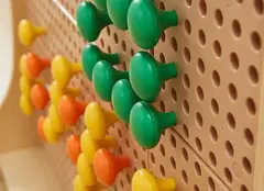 Колышки большие. Набор цветов № 1. 128 штук, 8 цветов.