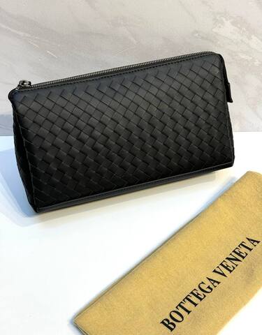 Клатч мужской Bottega Veneta Intrecciato черный
