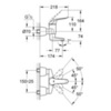 Grohe 32768000 Смеситель локтевой для раковины