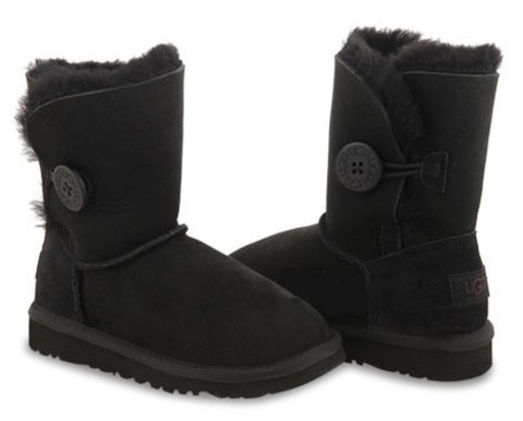 UGG Kids Bailey Button (Black)