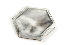 Подставка декоративная гексагон (серая, белая, цветн.)