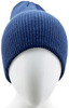 Картинка шапка вязаная Skully Wear beanie long thick navy - 6