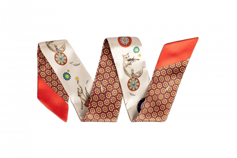 Шелковый твилли шарф Mollen Ловец снов