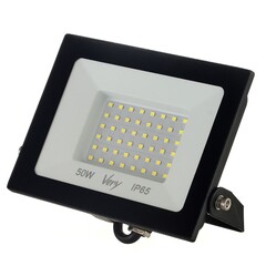 89-0-655 Прожектор светодиодный 50Вт, IP65 6500K, черный (Very)