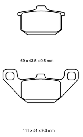 Колодки  G-brake   GM-05019S