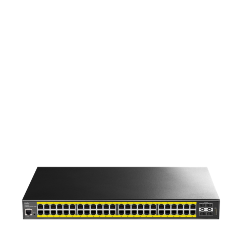 Cudy - Управляемый коммутатор 2-го уровня с 48 гигабитными портами PoE и 4 портами SFP+ GS2048PS4