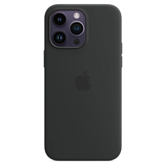 Силиконовый чехол с поддержкой MagSafe Apple Silicone Case для iPhone 14 Pro Max, Midnight (Темная ночь)