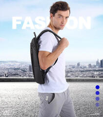 Рюкзак плоский для ноутбука BOPAI чёрный (уценка)