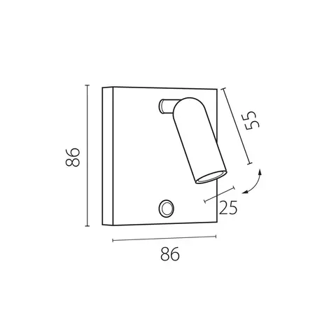 Настенный светодиодный светильник Lightstar OMEGA 200936