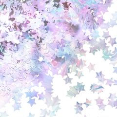 Конфетти фольга Звезда, Перламутр, Хамелеон, 1,5 см, 50 гр