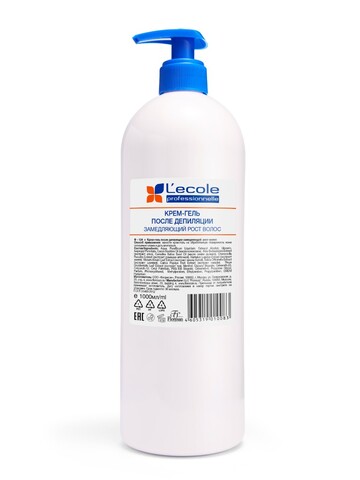 Floresan L`ECOLE Крем-гель после депиляции замедляющий рост волос, 1000мл