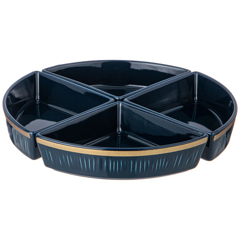 Менажница 4 секции на подставке Lefard 