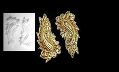 Силиконовый молд Крылья с драгоценными камнями