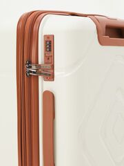 Чемодан MIRONPAN полипропилен Молочный S+ 59х39х24 (+3) см/3,4 кг/62 л2