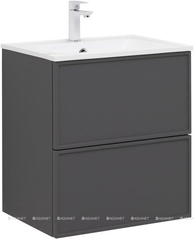 Aquanet 332488 Тумба с раковиной Арт 60 цв.ясень графит (332488)