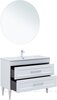 Aquanet 345367 Тумба с раковиной Бостон new 100 (Flash) цв.белый сатин (345367)