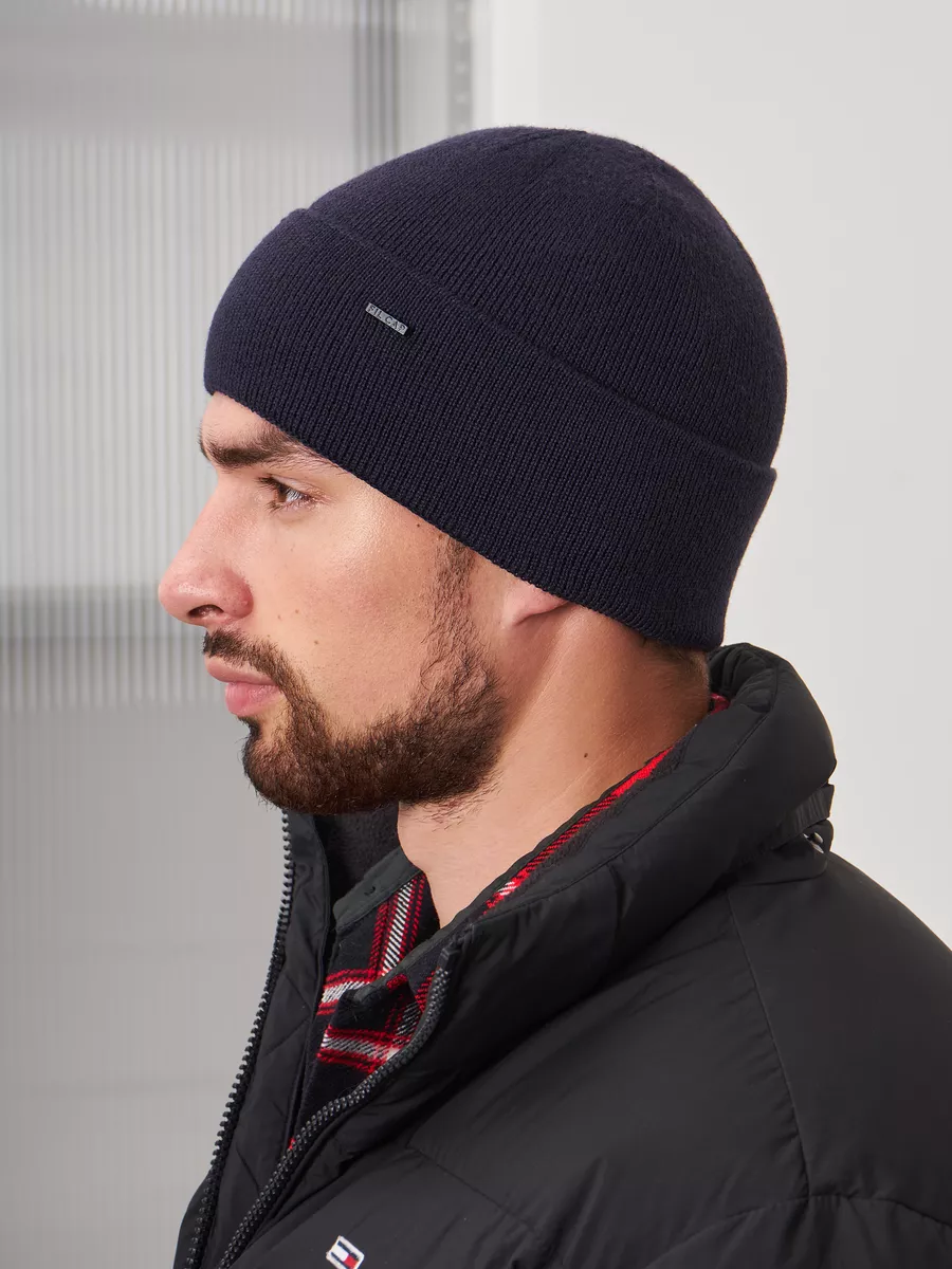 Шапка бини зимняя весенняя с флисом