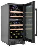Винный шкаф Zugel ZCWI310DB черный