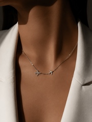 Серебряное колье "Самолеты"