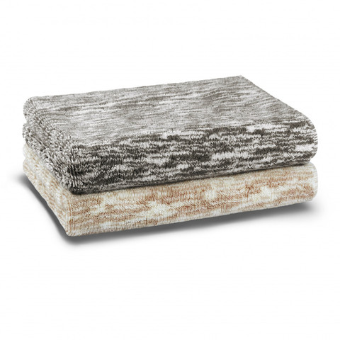 Полотенце 76x142 Hamam Marble Cafe Au lait белый-кофе с молоком